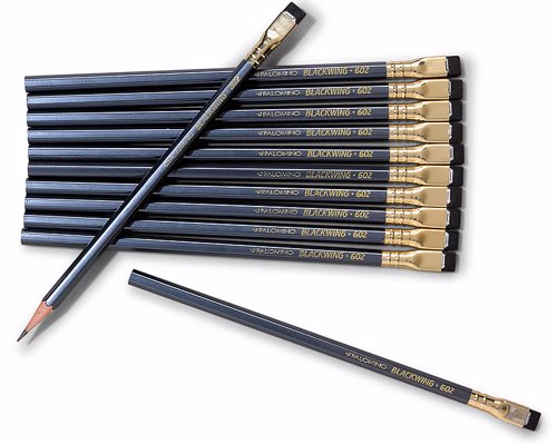 Palomino Blackwing - The worlds most famous pencil (12 pack) - Favoured by writers, artists and musicians such as Steinbeck, Capote, Nabokov, Quincy Jones, Stephen Sondheim