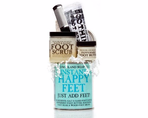 Foot Recovery Set - All natural Instant Happy Feet Pedicure Gift Set a great gift for runners or just those who want pampering