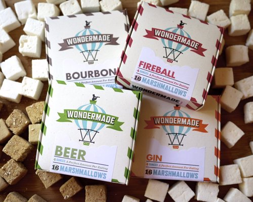 Wondermade Boozy Marshmallows - Booze flavored marshmallows made with real premium alcohol