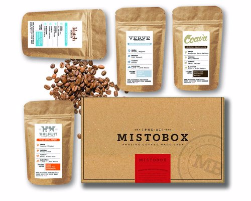 MistoBox Gourmet Coffee Subscription - Explore coffees from a variety of specialty roasters across the US, delivered direct to your door each month
