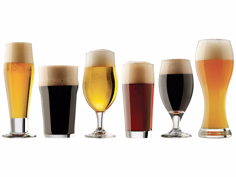 6-Piece Craft Beer Glass Set - Sample your world craft beers in the glasses they were intended to be drunk from