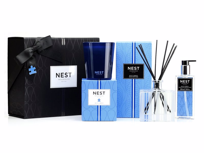 Nest Home Fragrance Gift Set - NEST Fragrances will donate 10% of the retail price of each Blue Garden Luxury Gift Set purchased to Autism Speaks.