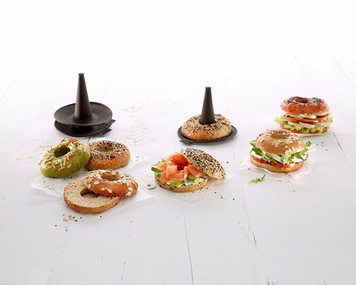 Lekue Bagel Maker with 6 Silicone Bagel Molds - Bake perfect, delicious, bagels with ease using these simple molds