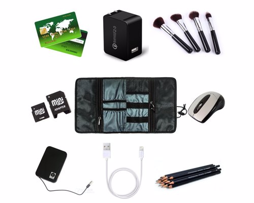 ProCase Travel Electronics Gear Organizer - Keep all your cables, SD cards, chargers, and other small items organized when you travel