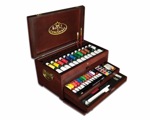 Painting Materials Art Set - A treasure chest for beginners, students and hobbyists