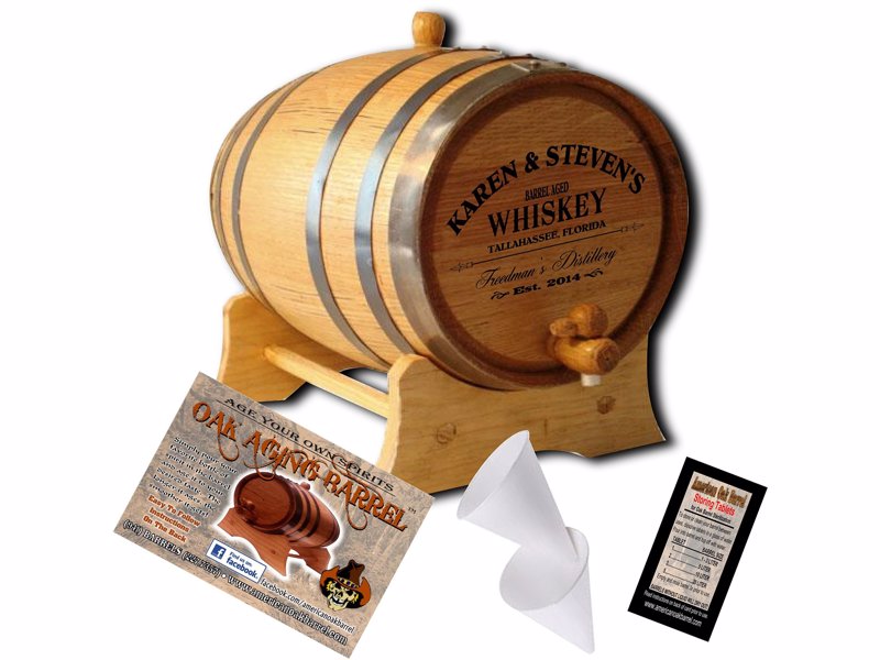 Personalized American Oak Aging Barrel - Age your own whiskey at home