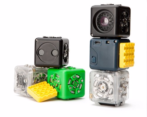 Cubelets Modular Robot Kit - Connect cubelets together that include motors and various sensors to build your own robots, that can be combined with your existing toys