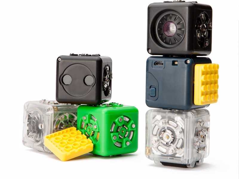 Cubelets Modular Robot Kit - Connect cubelets together that include motors and various sensors to build your own robots, that can be combined with your existing toys