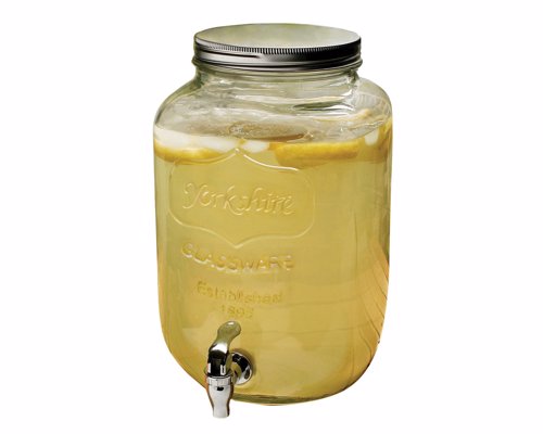 Mason Jars Style Drink Dispenser - Serve your iced tea, punch, kumbucha in style on a hot day