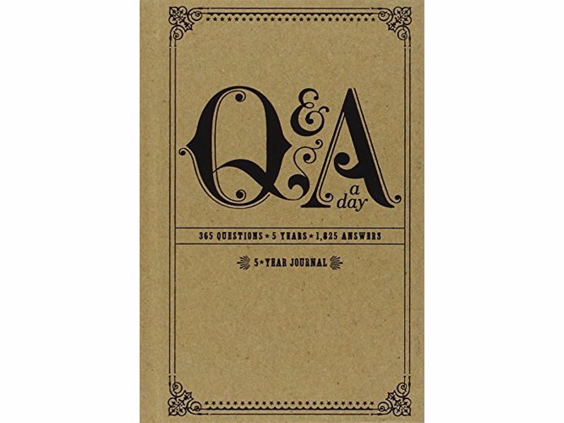 5-Year Q&A a Day Journal - Keep track of what was going through your head each day—for five years of your life, look back at how your answers change