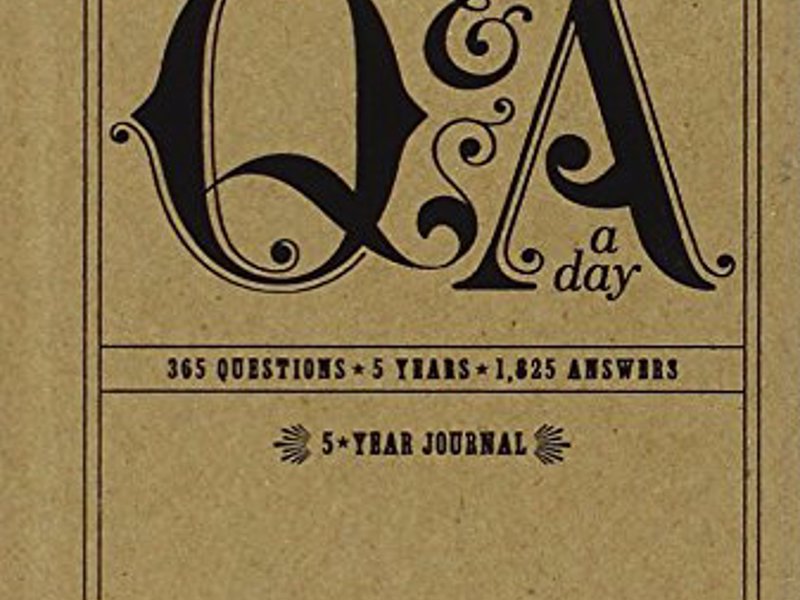 5-Year Q&A a Day Journal - Keep track of what was going through your head each day—for five years of your life, look back at how your answers change