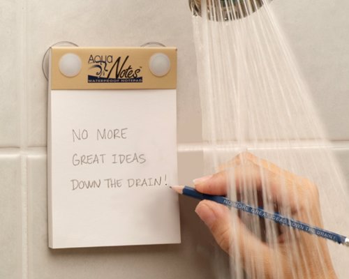 Aqua Notes Waterproof Notepad - Never forget your shower based brainwaves again