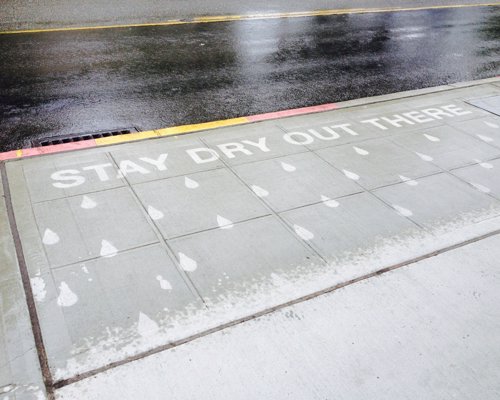 Rain Activated Invisible Spray Paint - Create amazing artworks that only appear when it rains