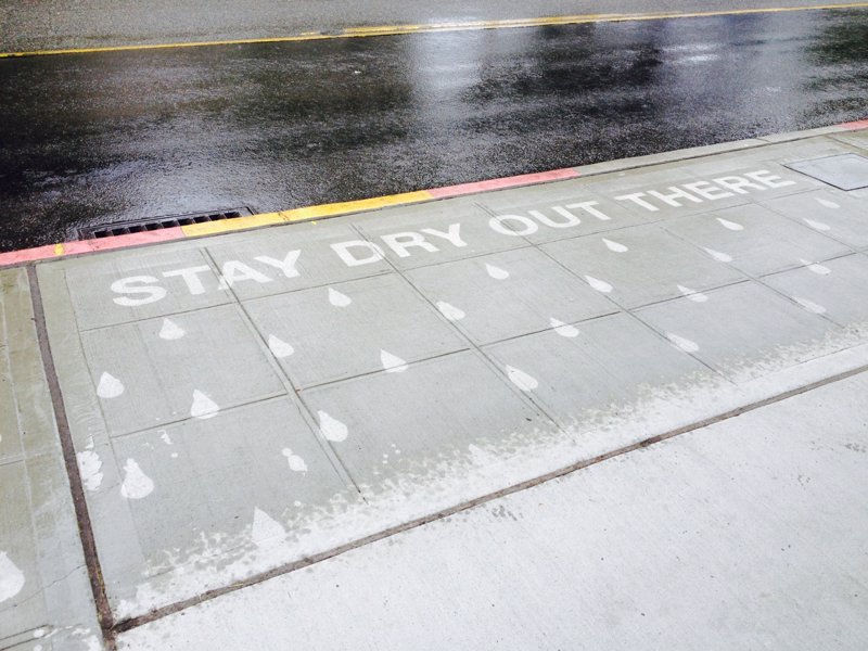 Rain Activated Invisible Spray Paint - Create amazing artworks that only appear when it rains