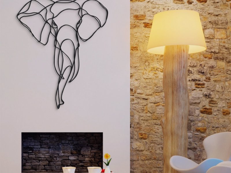 Animal Wall Art Sculptures - Sculptured wall art featuring elephants, rhinos. lions, tigers and more