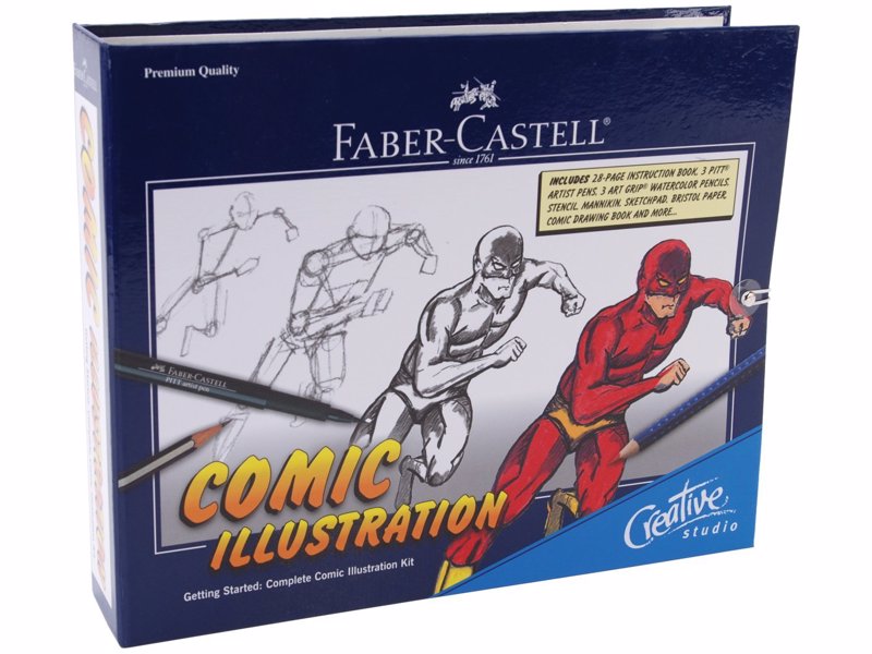 Comic Drawing Starter Kit - All the tools and instructions you need to learn to draw comic-style characters and backgrounds, create scenarios, and develop exciting graphic stories