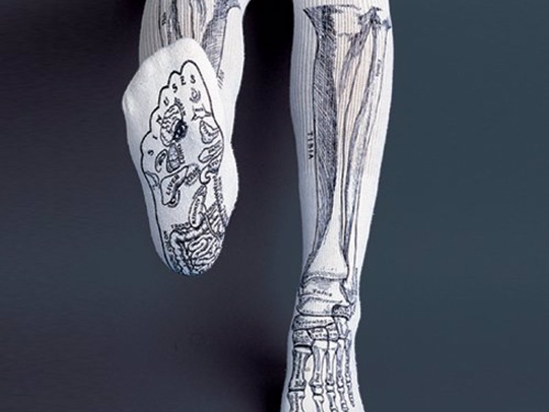 Anatomical Bone Socks - Show off your love of science and biology with these fun socks