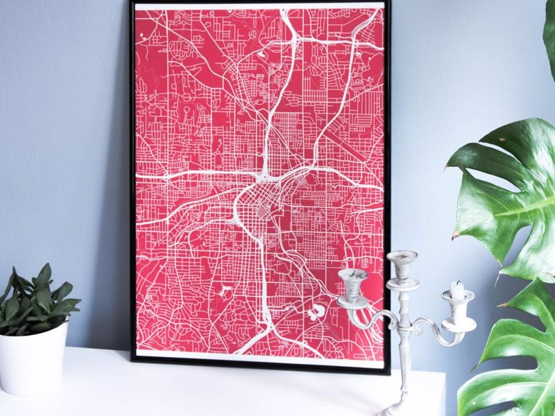 Grafomap - A customized map poster of your favorite place on earth