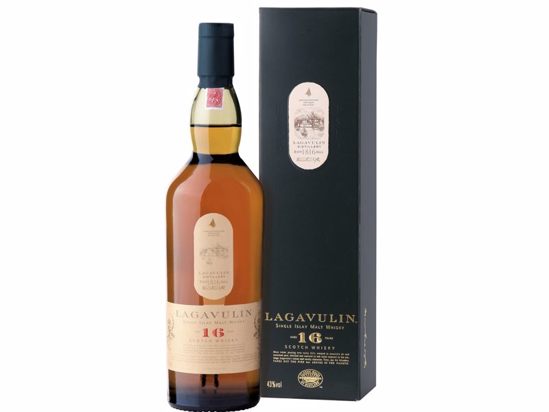 Lagavulin 16 Islay Single Malt - A complex, peated single malt scotch that should be in every self respecting whisky geeks home bar