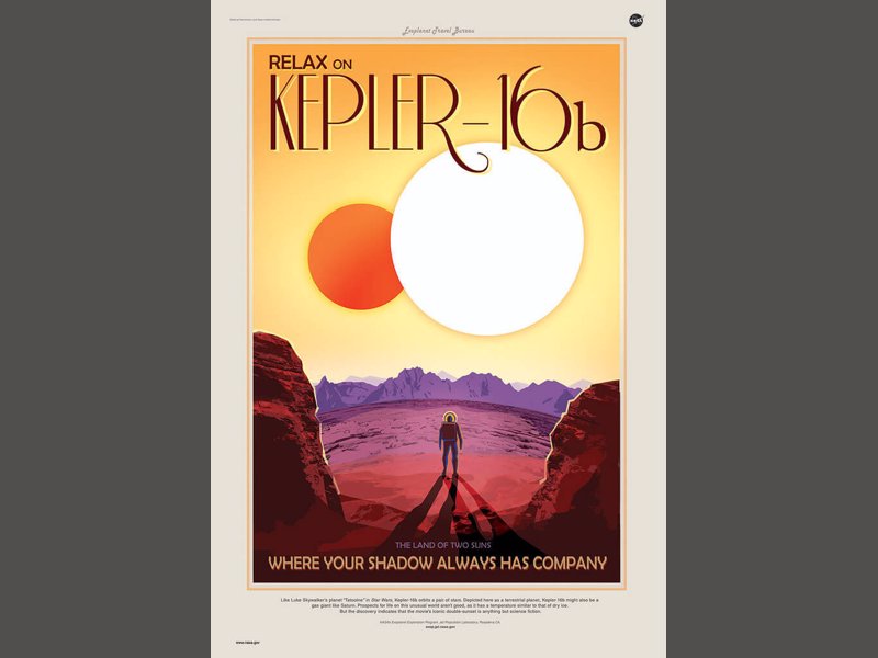 NASA Travel Bureau Art Prints - Futuristic yet retro space tourism posters from NASA
