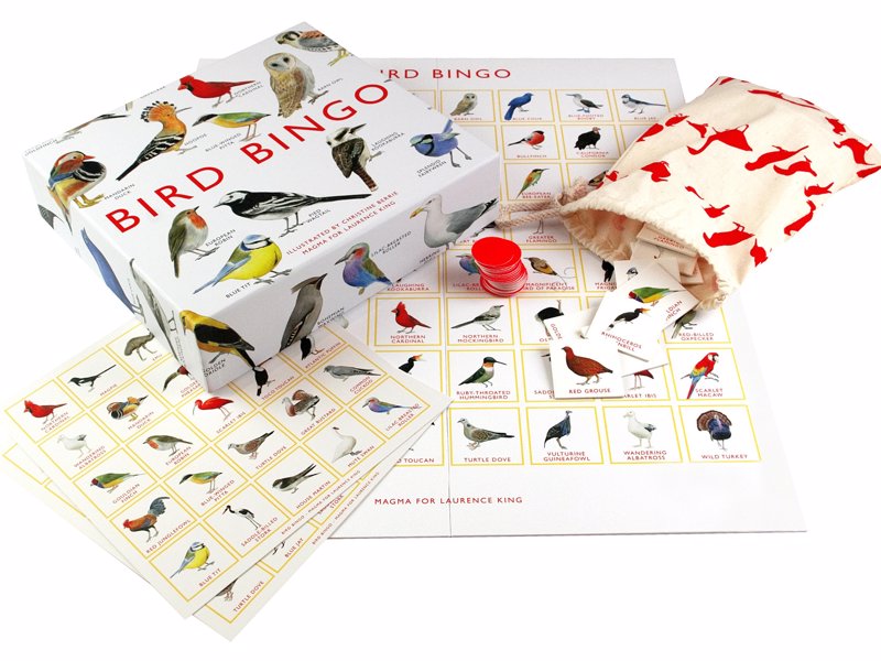 Bird Bingo - This beautifully illustrated bingo game features 64 species of birds from around the world.