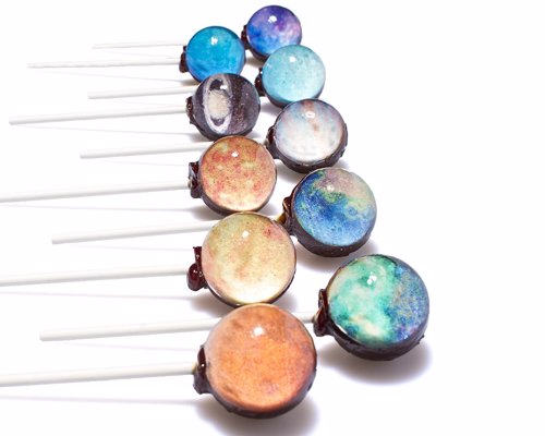 Planet Lollipops - A solar system of edible treats!