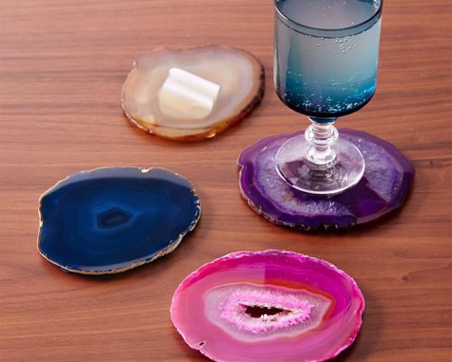 Agate Drink Coasters - Beautiful drink coasters for your favorite rockhound