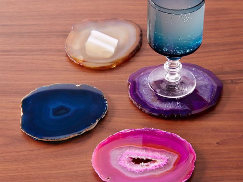 Agate Drink Coasters - Beautiful drink coasters for your favorite rockhound