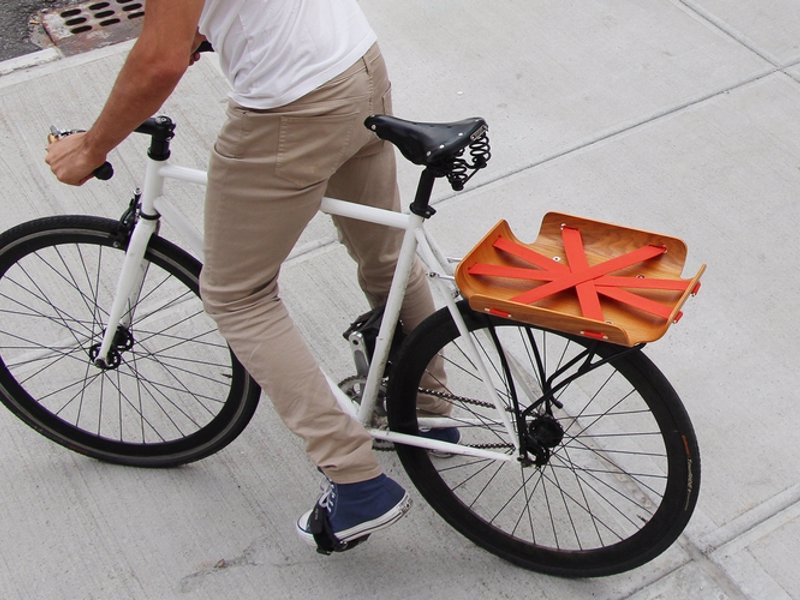 Super Stylish Bicycle Cargo Rack - An incredibly functional and good looking basket for the style conscious urban cyclist