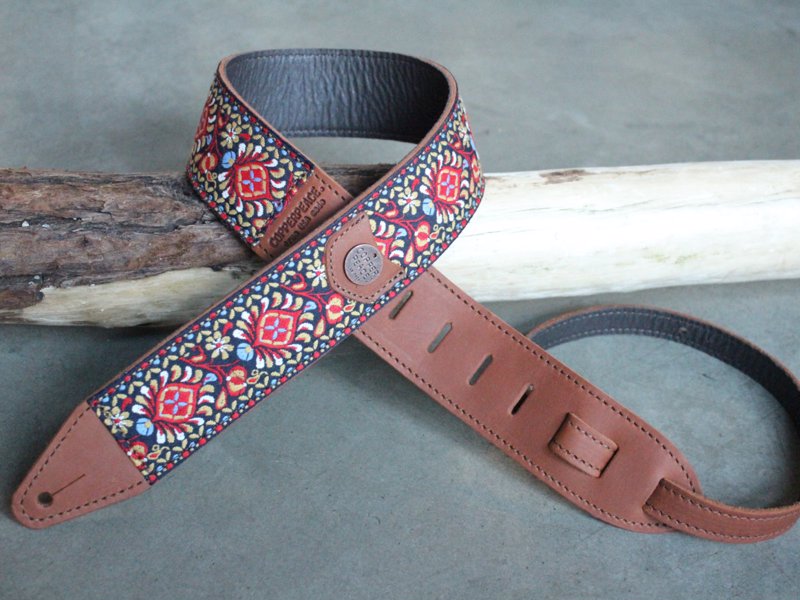 Beautiful Handmade Guitar Straps - These handmade leather guitar straps come in a range of designs add some extra style to your axe