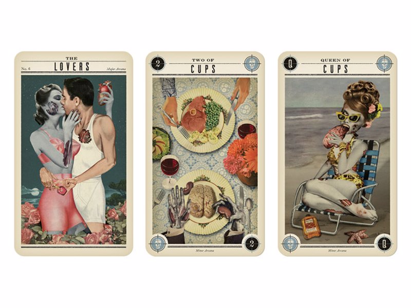 Zombie Tarot Cards - Delightfully funny, stylish and weird tarot cards made to amuse your friends and guide your future