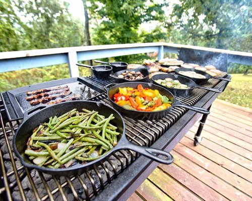 Lodge Cast-Iron Skillet - An essential kitchen item to sear, sauté, bake, broil, braise, fry or grill - that will last you decades