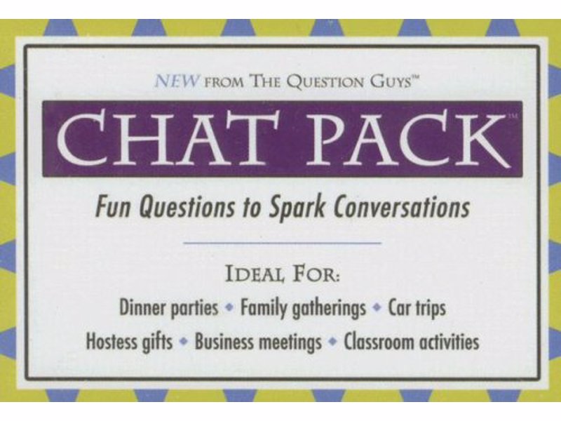 Chat Pack - Fun Questions to Spark Conversations - Thought provoking, fun and quirky questions to get conversations started, great for travelling, family gatherings and more