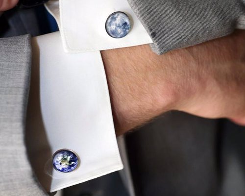 Galaxy and Space Cufflinks - Beautiful cufflinks featuring images of planets, galaxies, and even the famous Golden Record from the Voyager Probe
