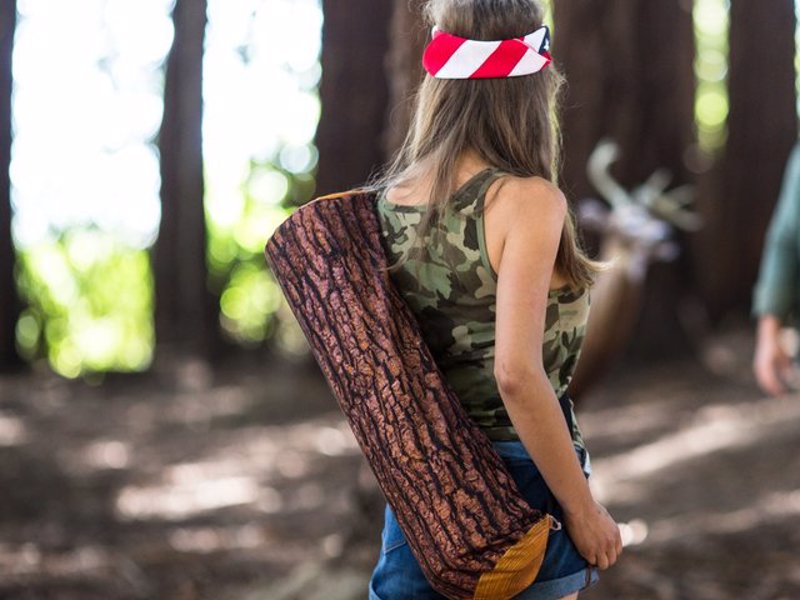 Unique Yoga Mat Bags by Brogamats - Unique Downward Facing Log and Burrito themed yoga mat bags