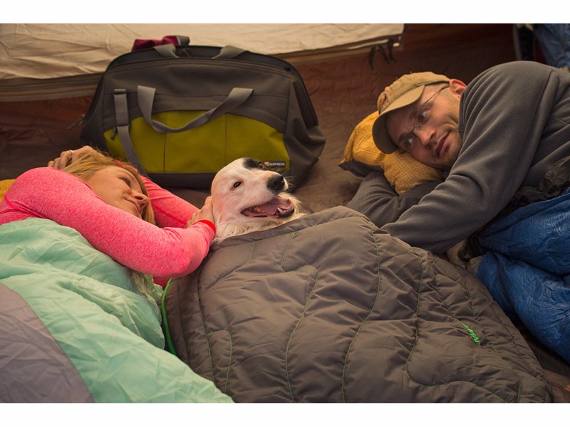 Ruffwear Dog Sleeping Bag - A cozy, warm dog-specific sleeping bag so your pooch can be just as comfortable as you out in the woods