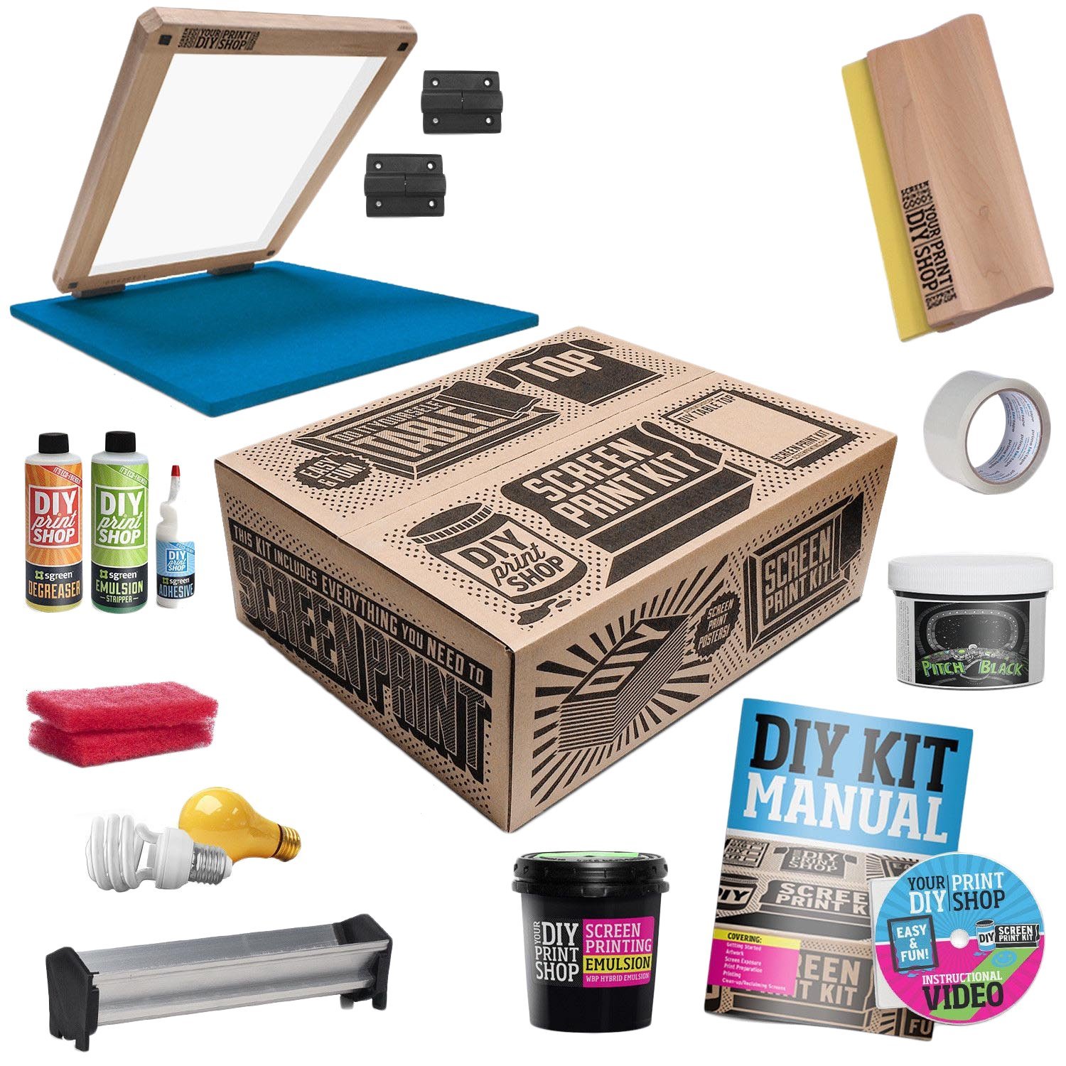 Learn How to Screen Print with a DIY Screen Printing Kit