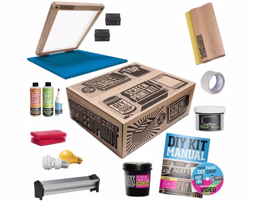 DIY T-Shirt Screen Printing Kit - Everything you need to start silkscreening your own t-shirts like a pro from home
