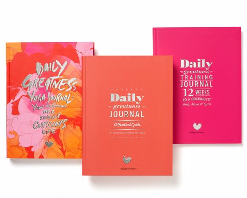 Daily Greatness Planners & Journals - Organize and achieve your daily goals with several editions covering business, fitness, yoga and personal development