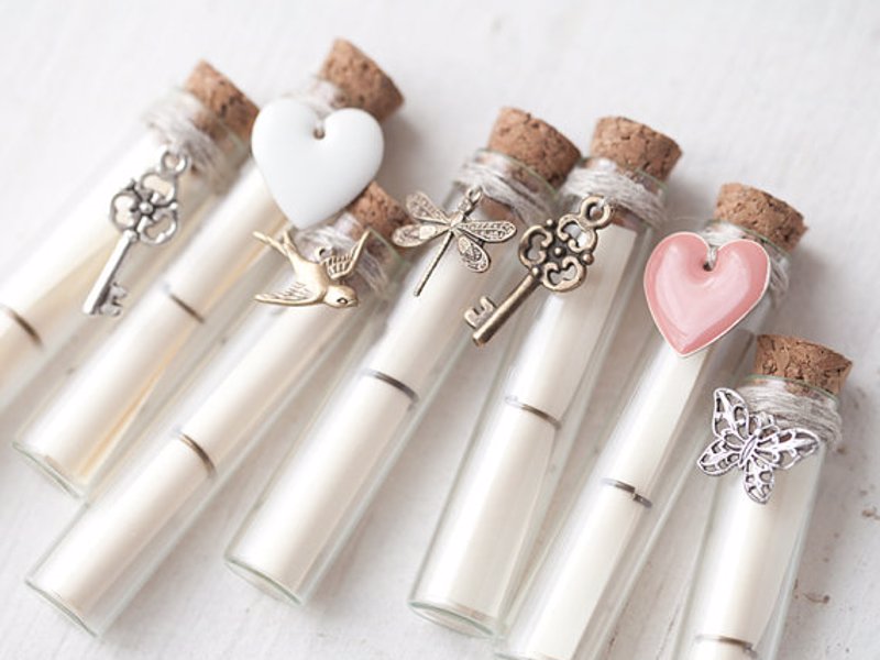 Secret Message Bottles - These little bottles are so versatile you can use them in any number of ways to send a special message