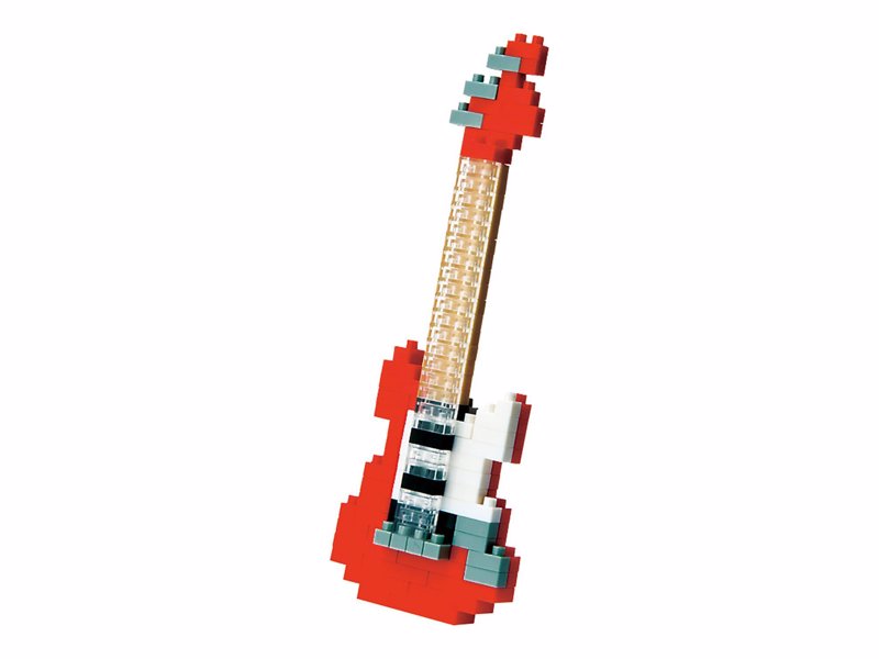 Nanoblock Electric Guitar - Build a tiny rock star guitar complete with whammy bar and foot pedal