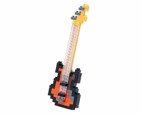 Nanoblock Bass Guitar - No miniature rock band is complete without a solid rhythm section