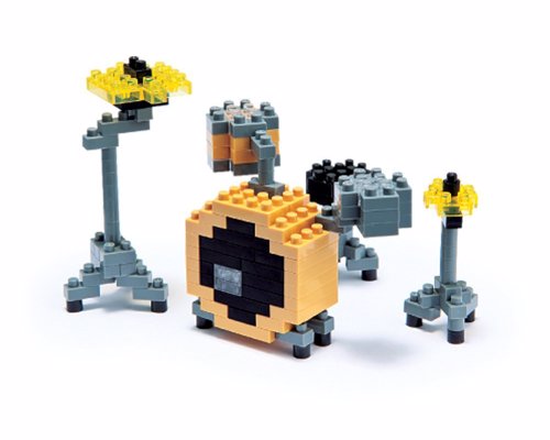 Nanoblock Drum Set - A fun little 3D construction block drum kit