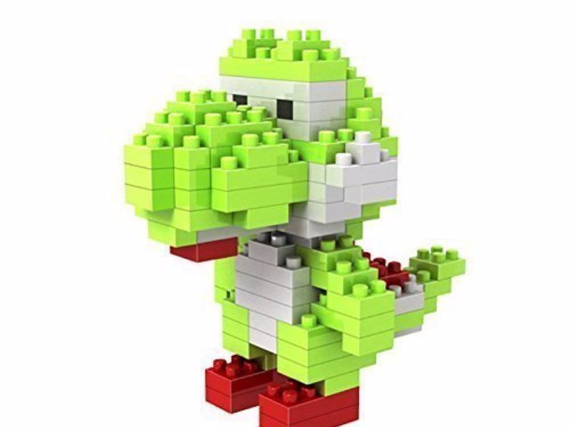 Yoshi 3D Block Puzzle - A micro-sized puzzle of the Super Mario sidekick Yoshi