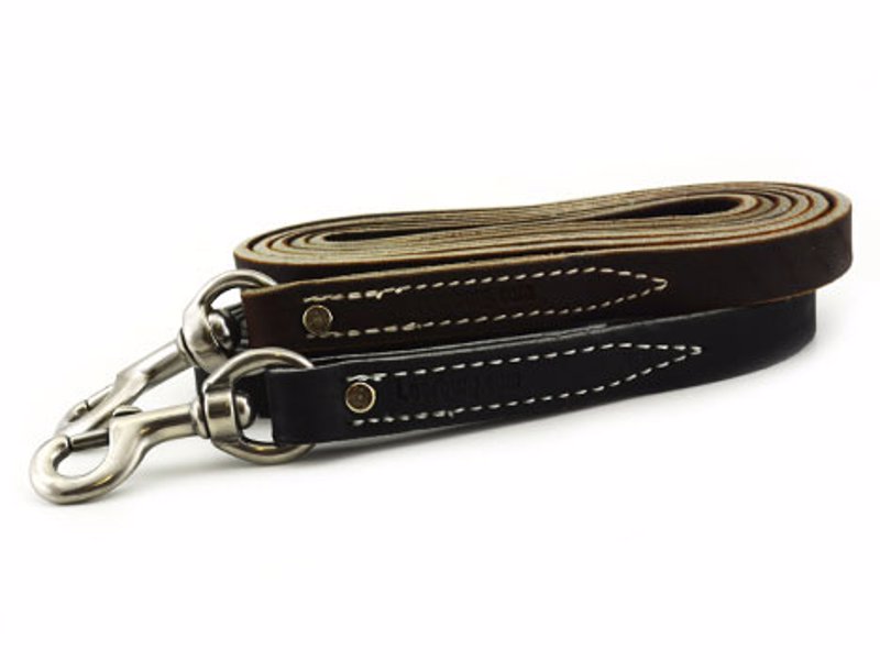 Leerburg Leather Dog Leashes - Incredibly high quality and durable leather leashes for those dogs that tend to destroy anything but the toughest gear