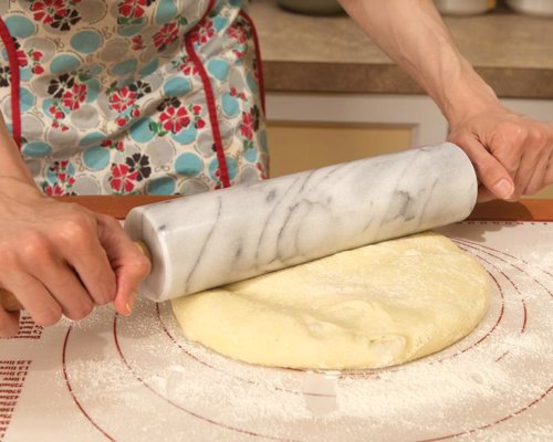 Fox Run Marble Rolling Pin - This high quality, heavy duty marble rolling pin, makes light work of rolling dough