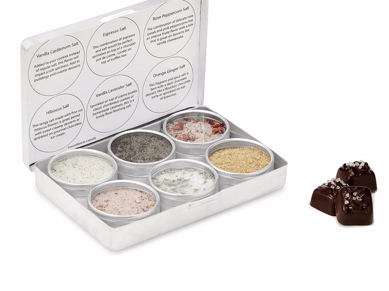 Dessert and Baking Salts - Give your favorite desserts a tangy kick with this set of six baking salts