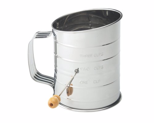 Mrs. Anderson's Hand Crank Sifter -  Turn the hand crank to sift and aerate ingredients quickly for lighter, fluffier baked goods