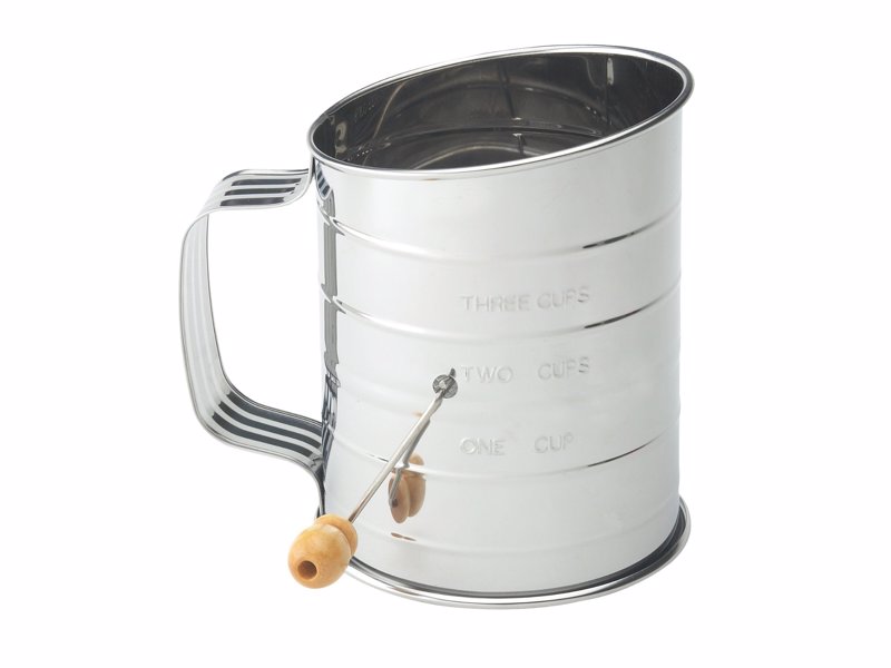 Mrs. Anderson's Hand Crank Sifter -  Turn the hand crank to sift and aerate ingredients quickly for lighter, fluffier baked goods