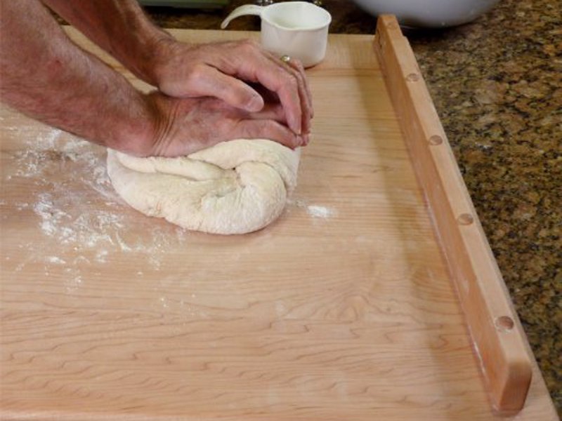 Pastry Kneading Board - Large hard maple surface is perfect for kneading bread dough, rolling out pizza or working with pie or pastry dough